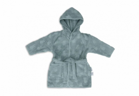 Jollein Badjas Badstof 1-2 jaar Miffy Jacquard Sea Green