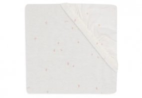 Jollein Hoeslaken Jersey 60x120 cm Twinkling Wild Rose