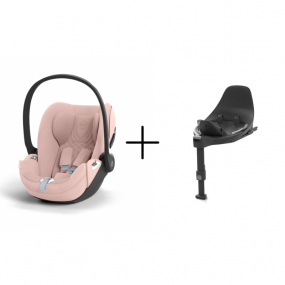 Cybex Autostoel Groep 0 Cloud T I Size Plus Peach Pink Light Pink + Cybex Draaibare Base T Black