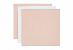 Jollein Hydrofiele Doek Small 70x70cm Twinkling Wild Rose (3-pack)