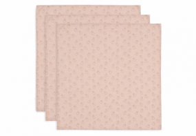 Jollein Hydrofiele Doek Small 70x70cm Miffy Silhouettes Wild Rose (3-pack)