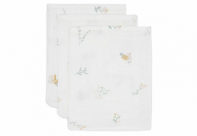 Jollein Hydrofiel Washandje 15x20cm Lovely Birds (3pack)