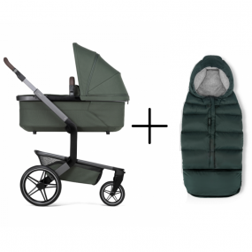 Joolz Kinderwagen 2 In 1 Day5 Forest Green + Joolz Puffer Voetenzak Dark Green