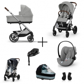 Cybex Kinderwagen 3 in 1 Balios Set XL Lux Stone Grey | Mid Grey