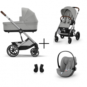 Cybex Kinderwagen 3 in 1 Balios Set S Lux Stone Grey | Mid Grey