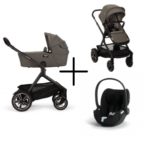 Nuna Kinderwagen 3 in 1 DEMI™ next Granite + Autostoel Cloud T I Size