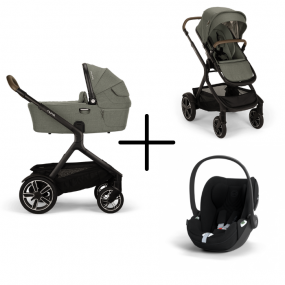 Nuna Kinderwagen 3 in 1 DEMI™ next Pine + Autostoel Cloud T I Size