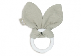 Jollein Bijtring Siliconen Bunny Ears Olive Green