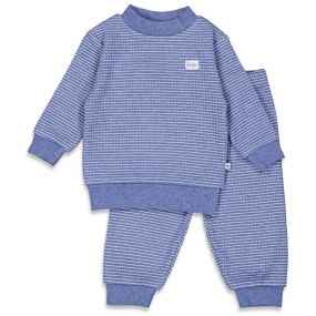 Feetje Pyjama Wafel Blue Melange Maat 86