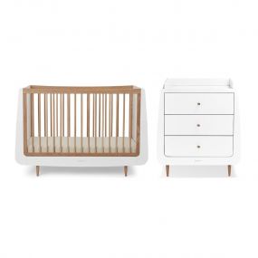 SnuzKot Skandi Babykamer 2-Delig Oak Natural Edit