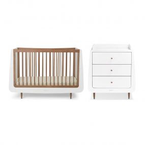 SnuzKot Skandi Babykamer 2-Delig Walnut Natural Edit