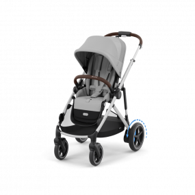 Cybex Kinderwagen e-Gazelle S Silver Stone Grey Mid Grey