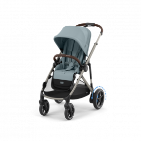 Cybex Kinderwagen e-Gazelle S Taupe Stormy Blue Light Blue