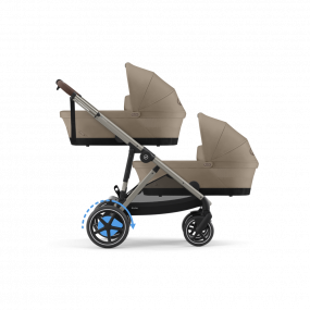 Cybex Tweeling Kinderwagen e-Gazelle S Taupe Almond Beige