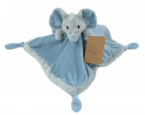 Petit Villain Knuffeldoek Olifant Blauw