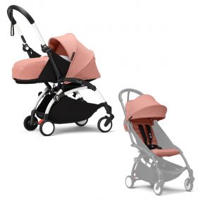 Stokke® YOYO³ Buggy Compleet Met 0+ Newborn Pack White Ginger