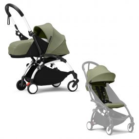 Stokke® YOYO³ Buggy Compleet Met 0+ Newborn Pack White Olive