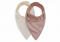 Jollein Bandana Slabbetjes Velvet Rib Wild Rose Ivory 2 Stuks