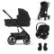 Cybex Kinderwagen 3 In 1 Talos S Lux Black Moon Black Met Cybex Autostoel Aton S2