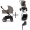 Nuna Kinderwagen 3 in 1 MIXX™ next Granite + Autostoel Cloud T I Size + Cybex Draaibare Base T